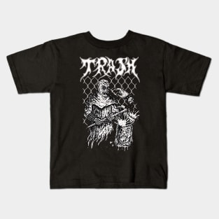 Trash - Hard Core Artwork Kids T-Shirt